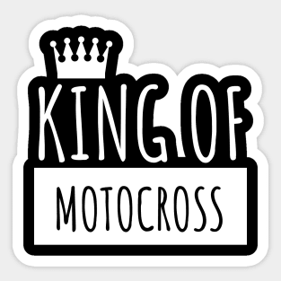 Motocross king of Sticker